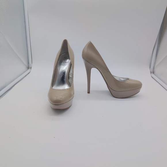 Elegant Taupe Pumps by Charles David Patent Leather Sz 8 - Picture 2 of 9